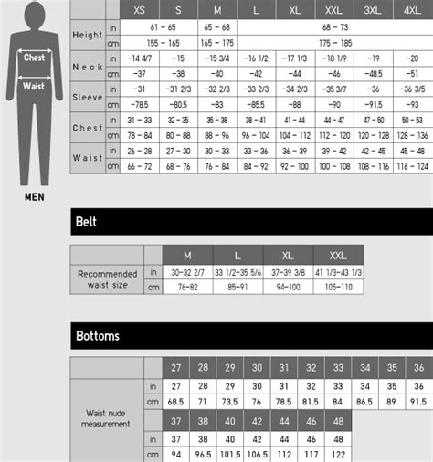 uniqlo size chart us